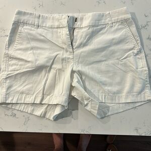 J Crew White Shorts 4” Inseam Size 8